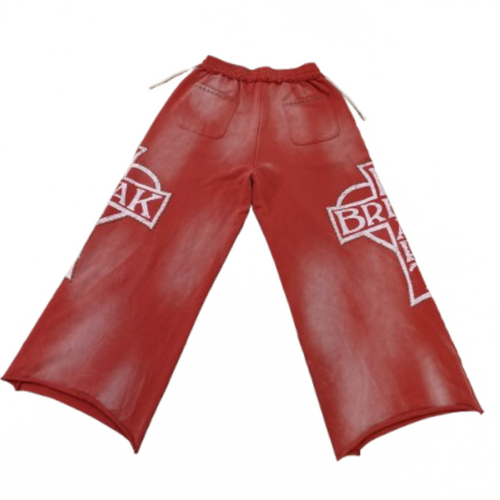 Iron Heart Sweat Pants - Red