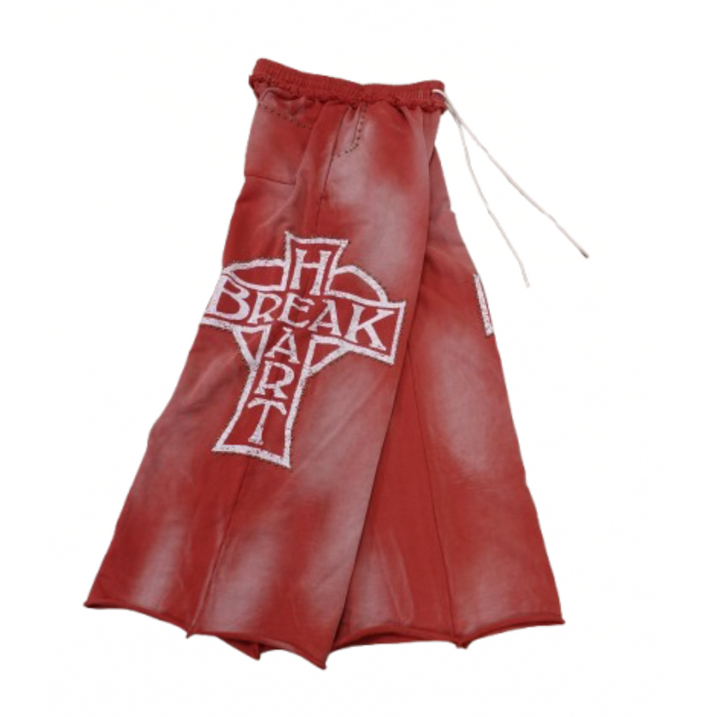 Iron Heart Sweat Pants - Red