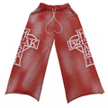 Iron Heart Sweat Pants - Red